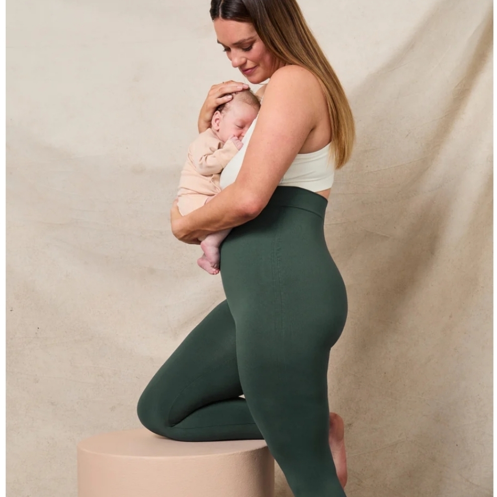 BLANQI EVERYDAY Highwaist Postpartum + Nursing Support Leggings dark green